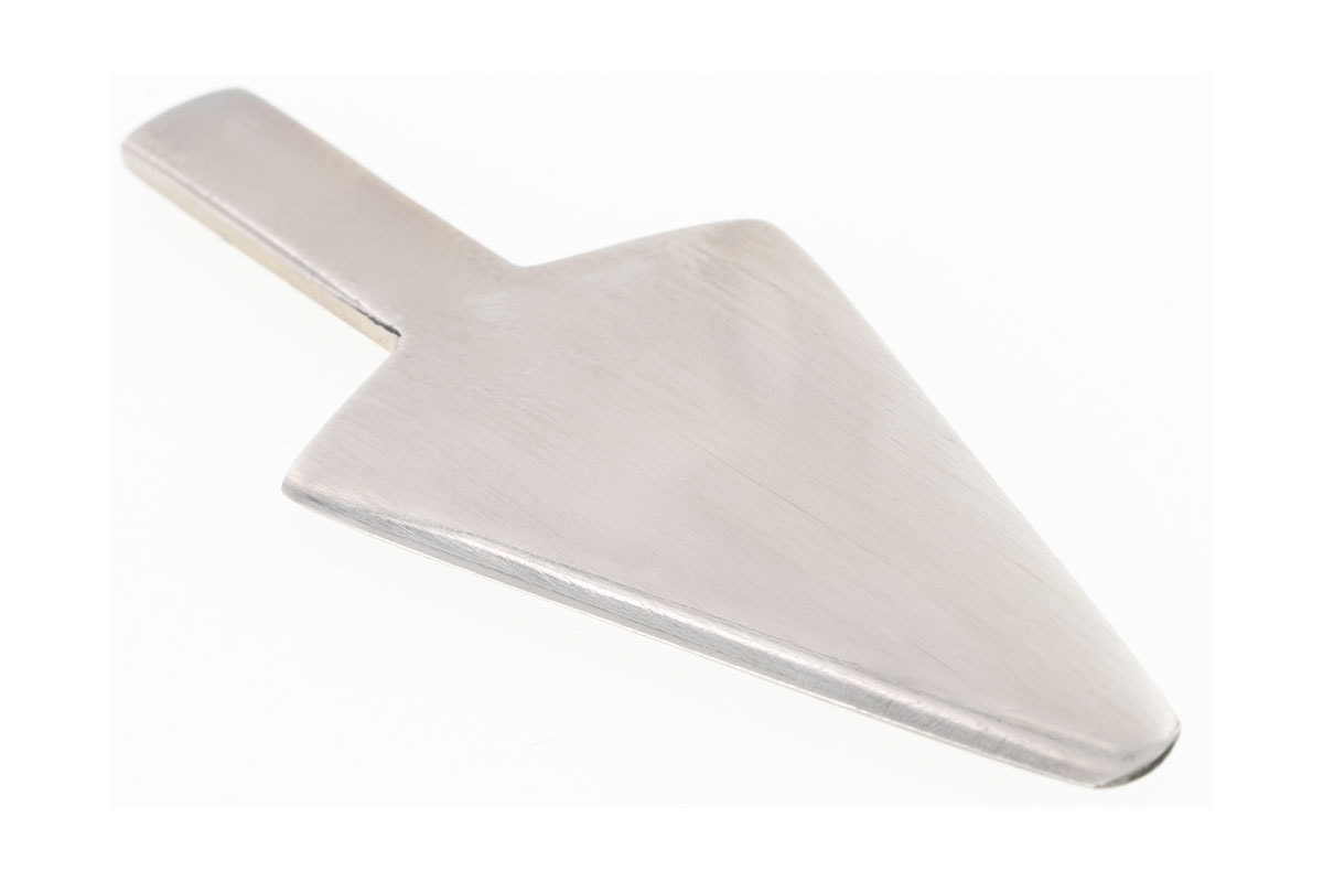 Pisoni Bassoon Nickel Silver Spade Shaped Plaque - 36-1 - Poppa's Music 