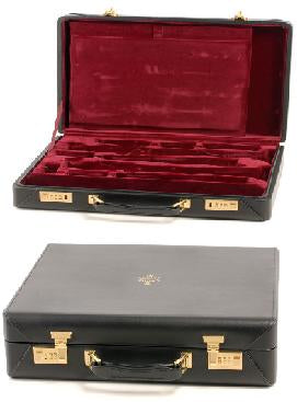 Buffet Prestige Leather Double Clarinet Case - B Stock - Poppa's Music 