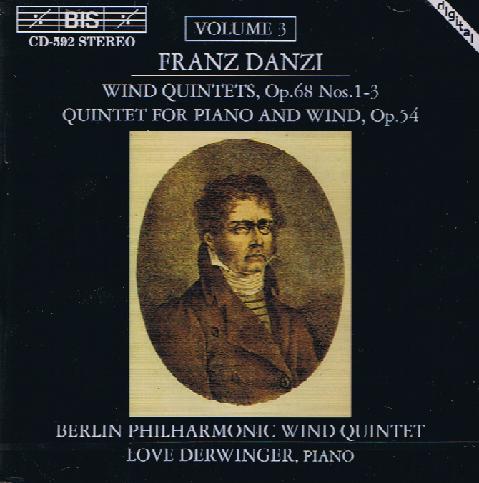 FRANZ DANZI - WINDQUINTETS, PIANO QUINTET, BERLIN PHILHARMONIC - Poppa's Music 
