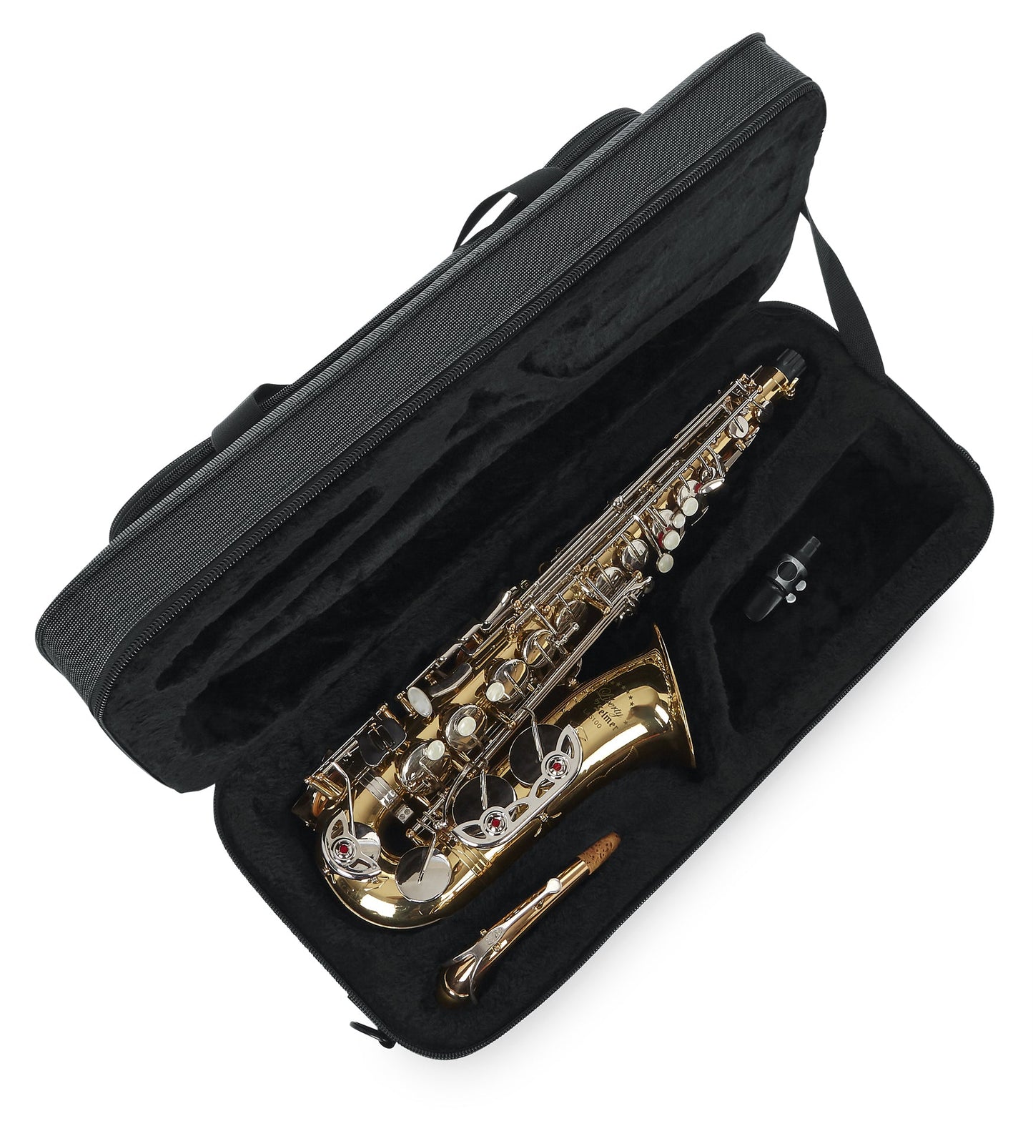 Gator Lightweight Alto Sax Case with storage space - GL-ALTOSAX-MPC - Poppa's Music 