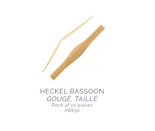Vandoren Heckel Bassoon Gouged & Shaped Cane - HBS30 - Poppa's Music 