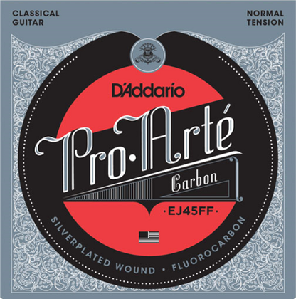 D'Addario Pro-Arte Carbon, Dynacore Basses, Normal Tension Classical Guitar Strings - EJ45FF - Poppa's Music 