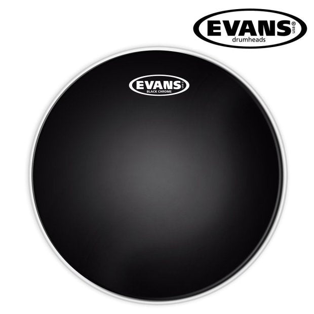 Evans Black Chrome Tom Head - 6 - Premium Drum Head from Evans - Just $20.99! Shop now at Poppa's Music