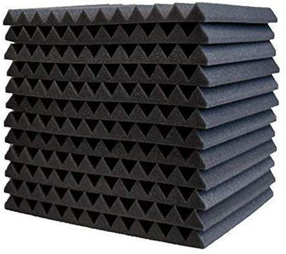 ACOUSTIC PANELS  STUDIO FOAM 1" X 12" X 12" - Poppa's Music 