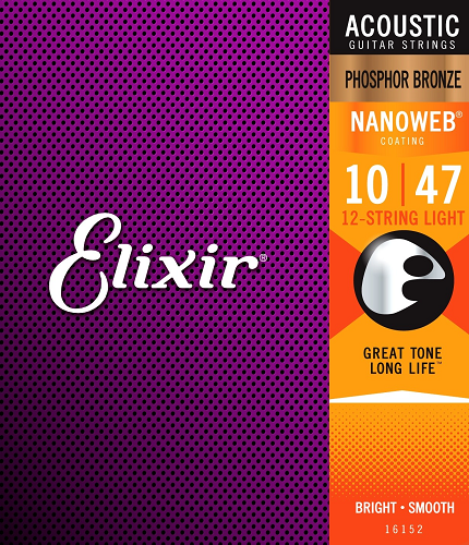 Elixir 12-STRING Phosphor Bronze Acoustic Guitar Strings - Poppa's Music
