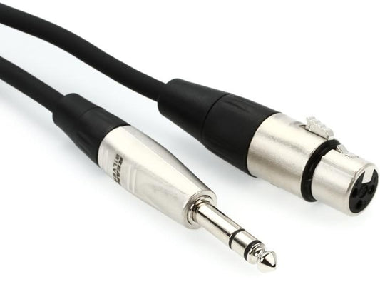 Hosa Pro Audio Cable 1/4 TRS to XLR (F) - Poppa's Music 