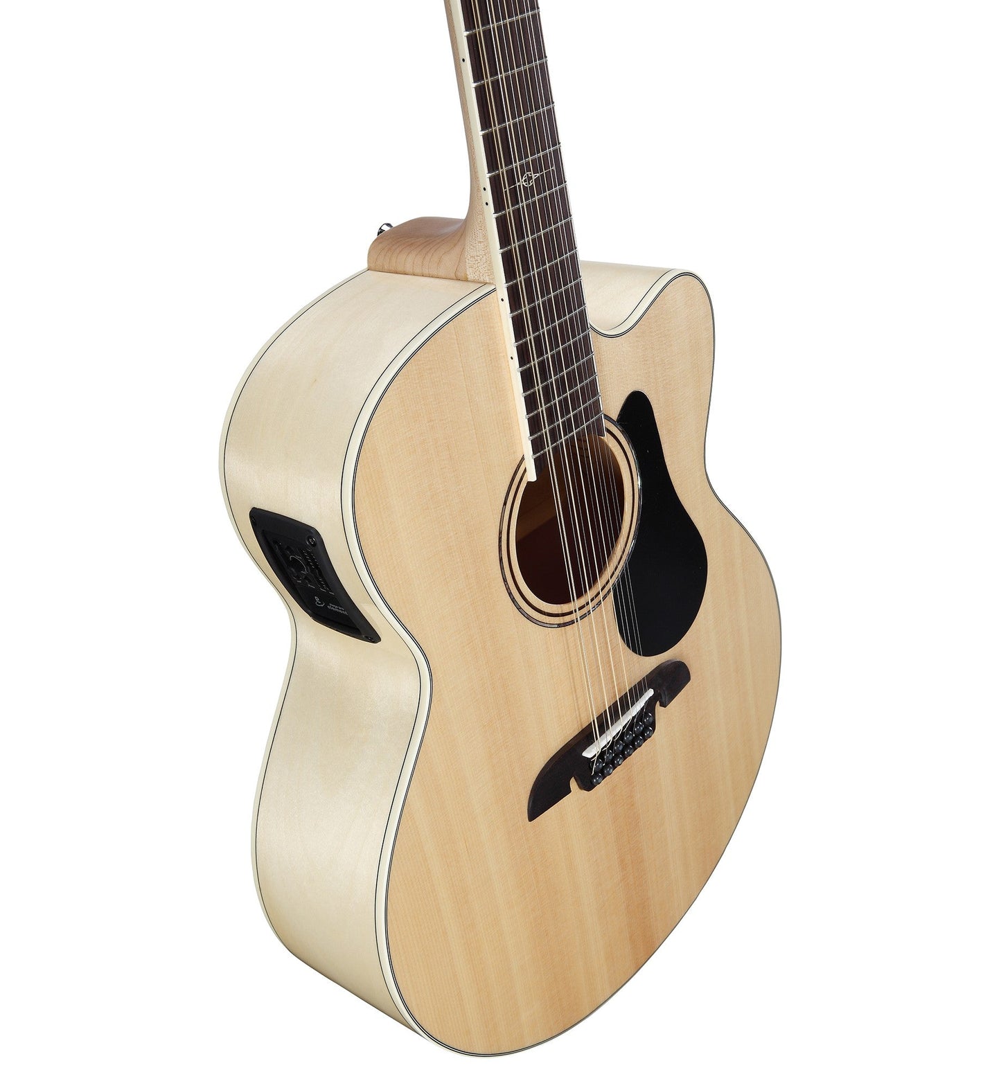 Alvarez Artist Jumbo Acoustic Electric 12 String w/Cutaway EQ & Tuner - AJ80CE-12 - Poppa's Music 