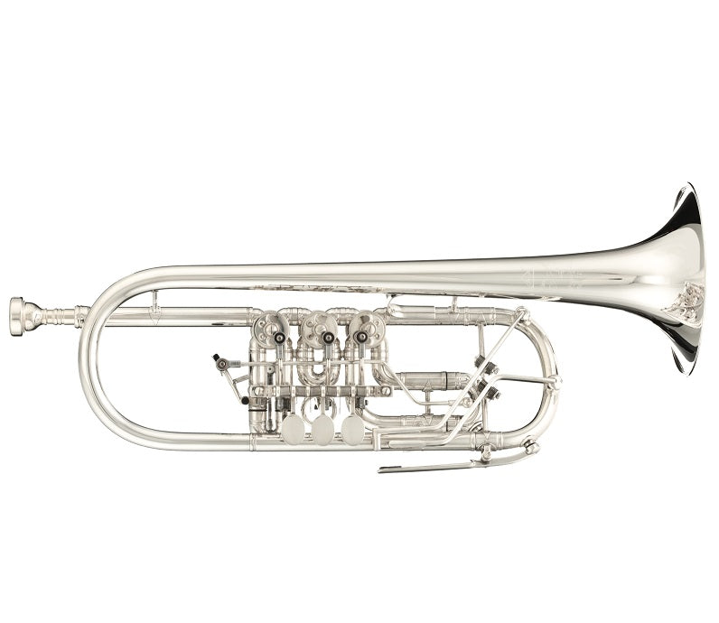 J. Scherzer 8217 "Cologne Model" C Rotary Trumpet - Poppa's Music 