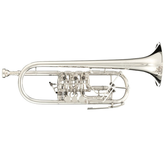 J. Scherzer 8217 "Cologne Model" C Rotary Trumpet - Poppa's Music 