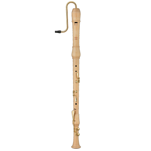 Moeck Flauto Rondo Maple Bass Recorder W/ Double Keys - 2520 - Poppa's Music 