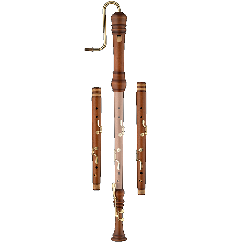 Moeck Rottenburgh Oiled &  Stained Maple Bass Recorder W/ Double Holes - 4599 - Poppa's Music 