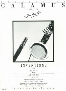 INVENTIONS VOL2 CLARINETTE - Poppa's Music 