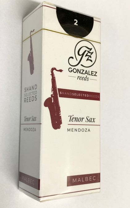Gonzalez Tenor Sax MALBEC Reeds - 5 Filed Reeds - Premium Tenor Saxophone Reeds from Gonzalez - Just $16.99! Shop now at Poppa's Music