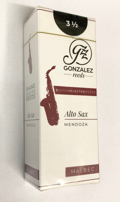 Gonzalez Alto Sax MALBEC Reeds - 5 Filed Reeds - Premium Alto Saxophone Reeds from Gonzalez - Just $15.99! Shop now at Poppa's Music