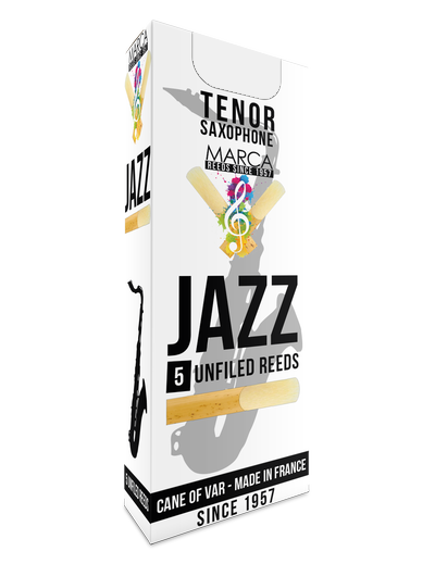 Marca JaZZ Unfiled Tenor Saxophone Reeds - 5 Per Box - Poppa's Music 