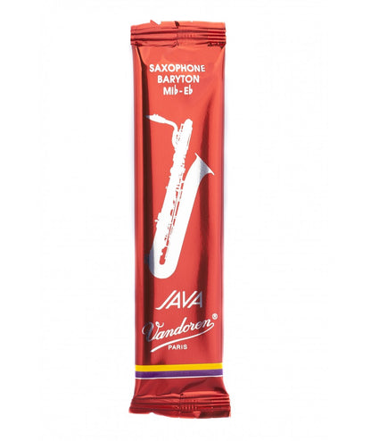 Vandoren Java Red Baritone Saxophone Reeds - 5 Per Box - Poppa's Music 