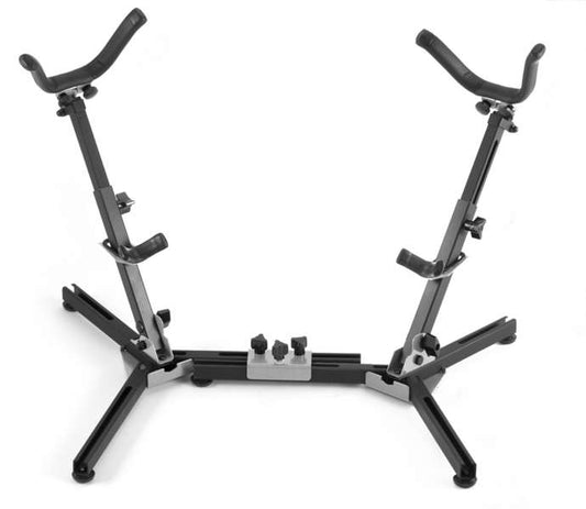 Hamilton System X Double Alto/Tenor Saxophone Stand - KB7022 - Poppa's Music 