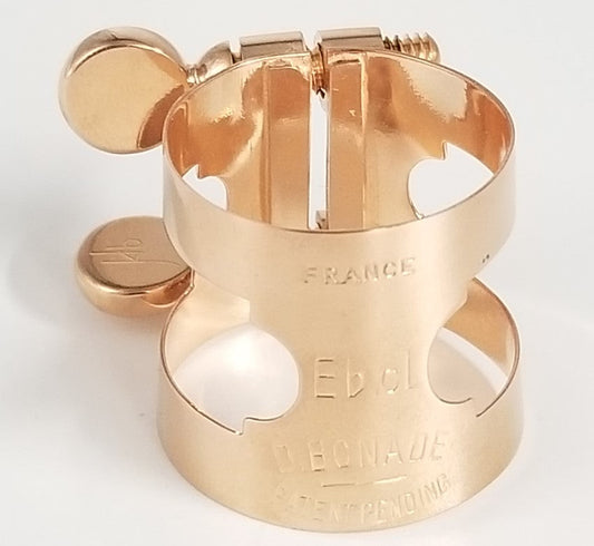 Bonade Eb Clarinet Rose Gold Plated Regular Ligature - 2251PO - Poppa's Music 