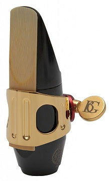 BG France Soprano Sax Ligature Duo Gold Lacquered - LDS0 - Poppa's Music 