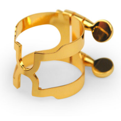 Rico Gold Plated Bb Clarinet H-Ligature & Plastic Cap - HCL1G - Poppa's Music 