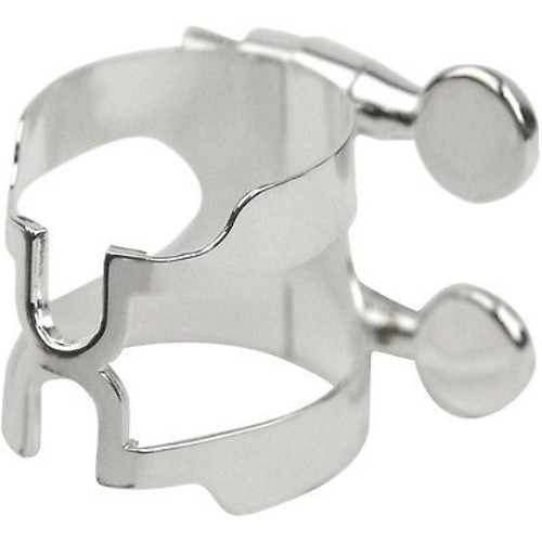 Rico Silver Plated Bb Clarinet H-Ligature & Plastic Cap - HCL1S - Premium Bb Clarinet Ligature from Rico - Just $29! Shop now at Poppa's Music