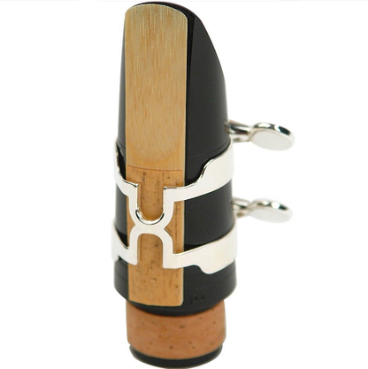 Rico Silver Plated Bb Clarinet H-Ligature & Plastic Cap - HCL1S - Poppa's Music 