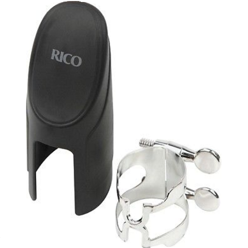 Rico Silver Plated Bb Clarinet H-Ligature & Plastic Cap - HCL1S - Poppa's Music 