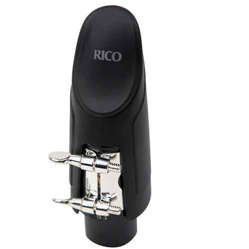 Rico Silver Plated Alto Sax H-Ligature with Plastic Cap - HAS1S - Poppa's Music 