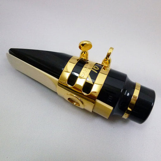 Ishimori Wood Stone Ligature for Tenor Saxophone / Slimmer Hard Rubber Size - Poppa's Music 