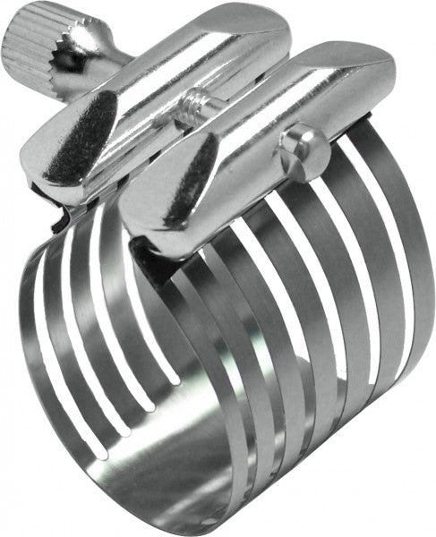 Rovner Platinum Metal Ligature for Bb German String & Eb Clarinet - P-1E - Poppa's Music 