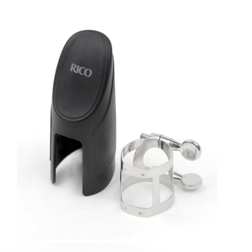 Rico Soprano Sax Nickel Plated Ligature with Cap - RSS1N - Poppa's Music 