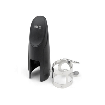 Rico Tenor Saxophone Ligature and Cap for Hard Rubber Mouthpieces - RTS1N - Poppa's Music 