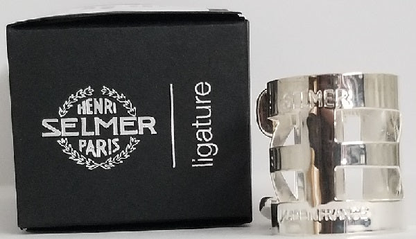 Selmer Paris Tenor Sax Silver Plated Ligature for Metal Mouthpieces - M404LIG - Premium Tenor Saxophone Ligature from Selmer Paris - Just $46! Shop now at Poppa's Music