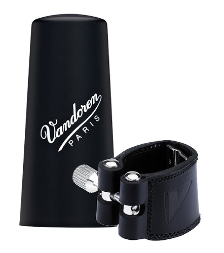Vandoren Bb Clarinet Leather Ligature & Plastic Cap - LC21P - Premium Bb Clarinet Ligature from Vandoren - Just $59.95! Shop now at Poppa's Music