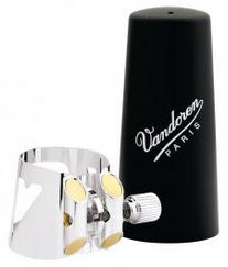 Vandoren Bass Clarinet Optimum Ligature with Plastic Cap - LC04P - Poppa's Music 