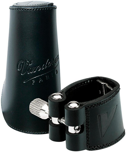 Vandoren Baritone Saxophone Ligature & Cap Leather - LC29L - Poppa's Music 