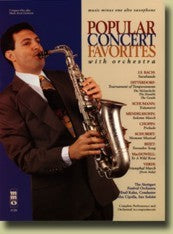 Music Minus One Alto Sax - Popular Concert Favorites with Orchestra - 4126 - Poppa's Music 