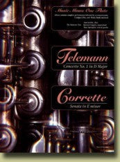 Music Minus One Flute: Telemann - Concerto No. 1 in D Major; Corrette - Sonata in E Minor -3348 - Poppa's Music 