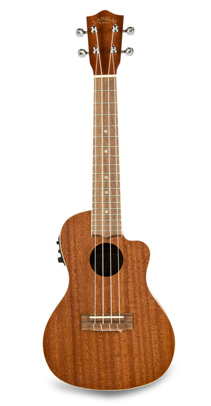 Lanikai Mahogany Series Acoustic/Electric Concert Ukulele MA-CEC - Poppa's Music 