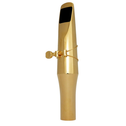 Brancher Baritone Sax Gold Plated Mouthpiece with Gold Plated Ligature - Poppa's Music 