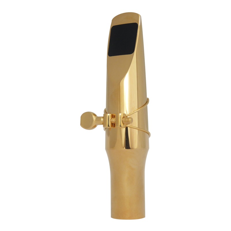 Brancher Gold Plated Tenor Sax Mouthpiece W/ Gold Plated Ligature - Poppa's Music 