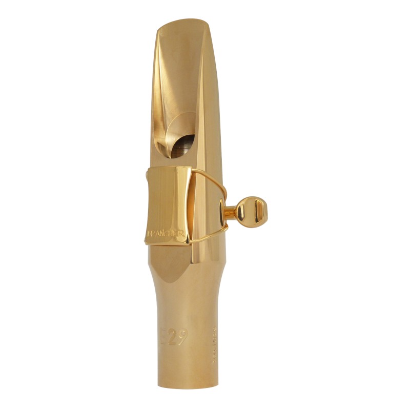 Brancher Gold Plated Tenor Sax Mouthpiece W/ Gold Plated Ligature - Poppa's Music 
