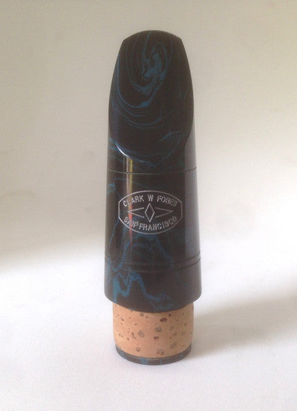 Clark Fobes 10K Series Bb Clarinet Mouthpiece - Blue Marbled - Poppa's Music 