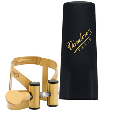 M/O Vandoren Ligature & Cap for Alto Sax Ebonite Mouthpieces - Premium Alto Saxophone Ligature from Vandoren - Just $54! Shop now at Poppa's Music