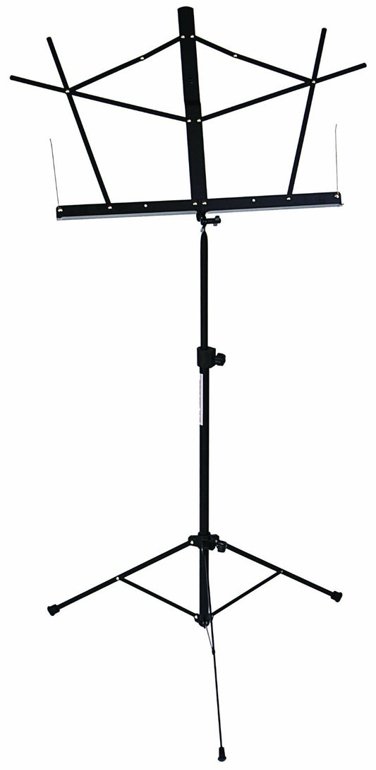 Stageline Black Tubular Base Music Stand with Bag - MS25BKB - Poppa's Music 