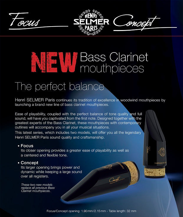 Selmer Paris Bass Clarinet Focus Mouthpiece - Poppa's Music 