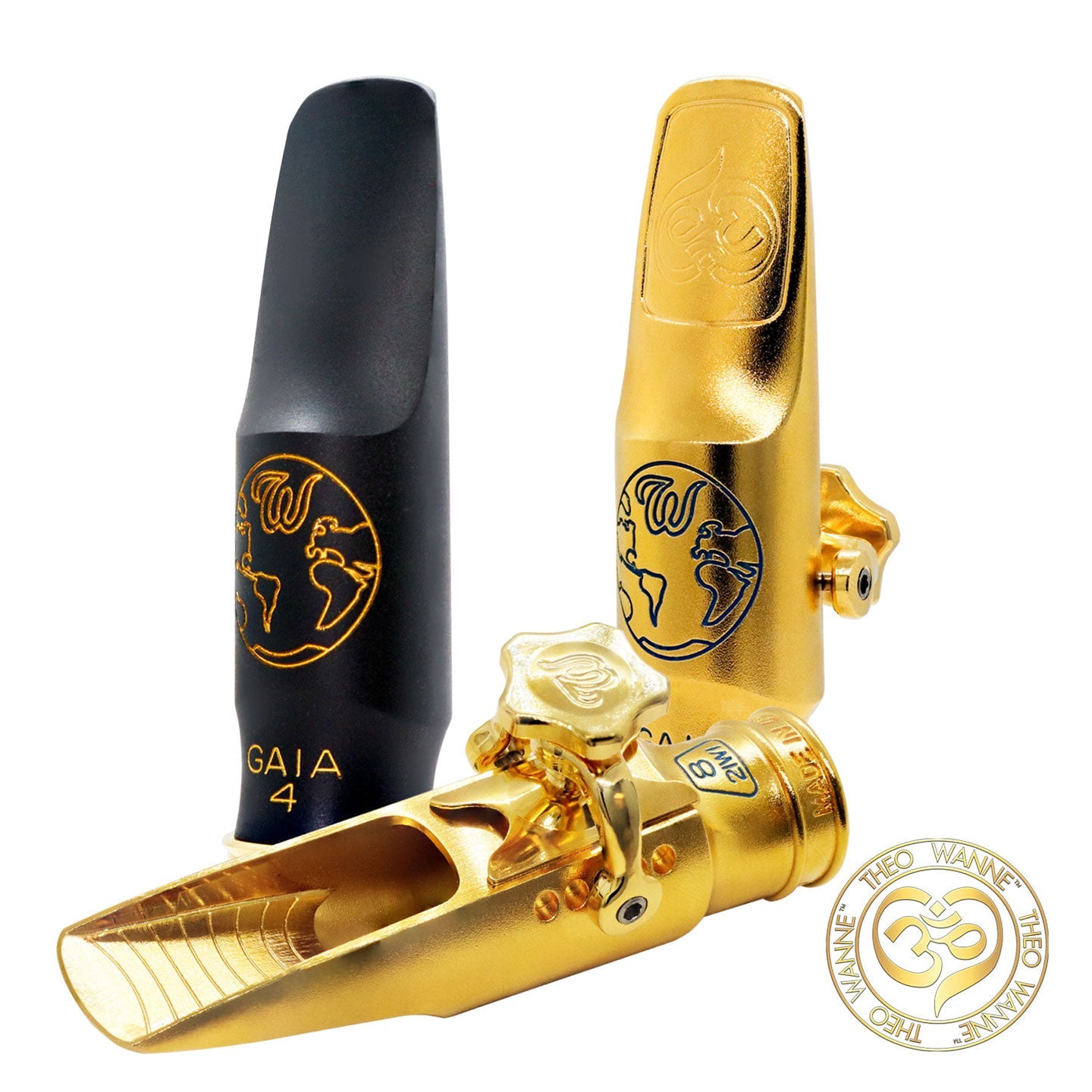 Theo Wanne GAIA 4 Alto Saxophone Gold Plated Mouthpiece - Poppa's Music 