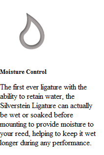 Silverstein Alto Sax Ligature for Hard Rubber Mouthpiece - Classic Silver - Poppa's Music 