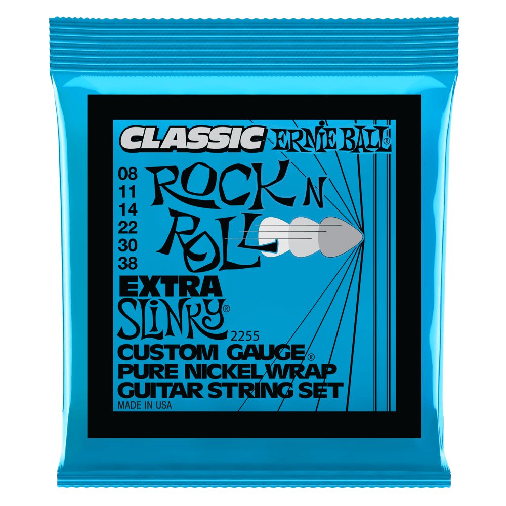 Ernie Ball Extra Slinky Classic Rock N Roll Pure Nickel Wrap Electric Guitar Strings - 8-38 Gauge - Premium Electric Guitar Strings from Ernie Ball - Just $7.99! Shop now at Poppa's Music