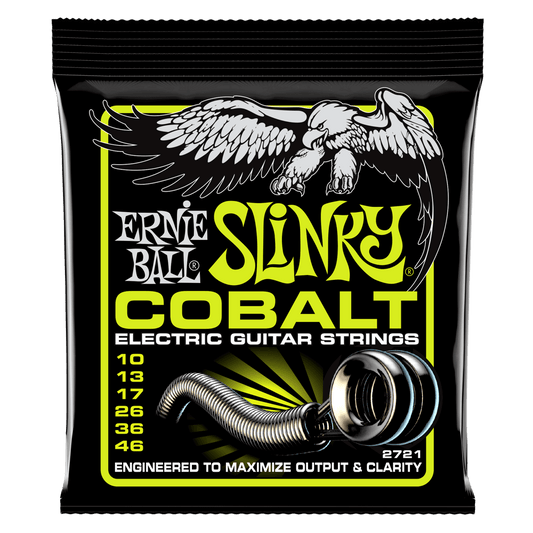 Ernie Ball Regular Slinky Cobalt Electric Guitar Strings - 10-46 Gauge - Poppa's Music 